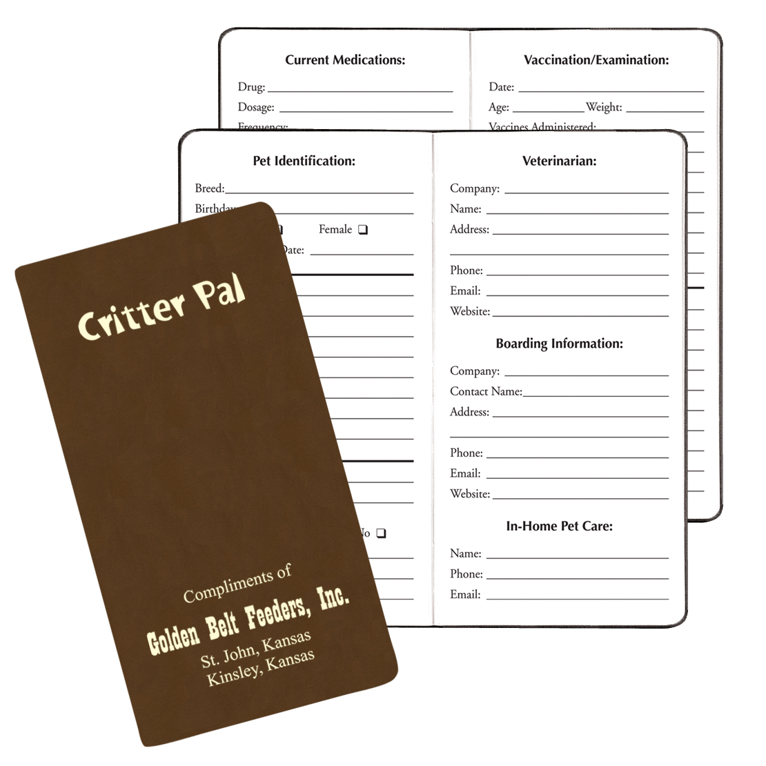 Critter Pal-Pet Information Journal/ Canyon Covers 1