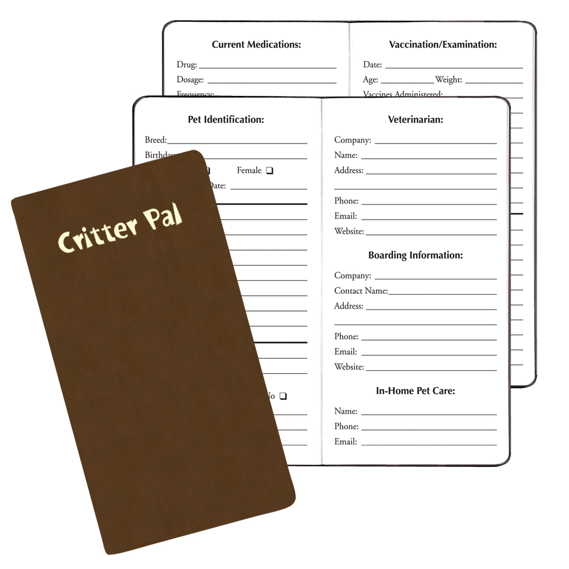 Critter Pal-Pet Information Journal/ Canyon Covers 1