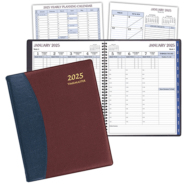 Time:Master Time Management Planner w/ Carriage Vinyl Cover 1