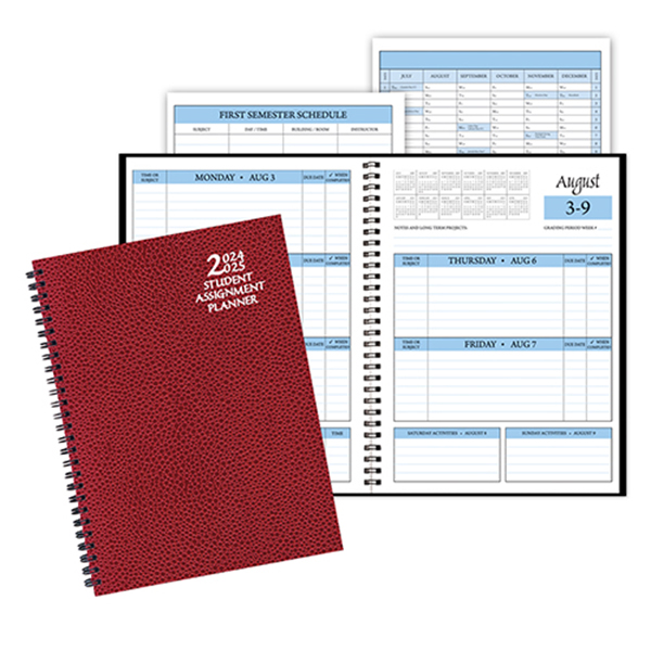 Student Assignment Planner w/ Cobblestone Cover 1