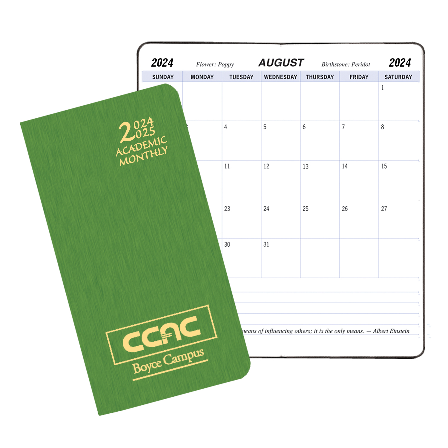 Academic Monthly Pocket Planner w/ Shimmer Cover 1