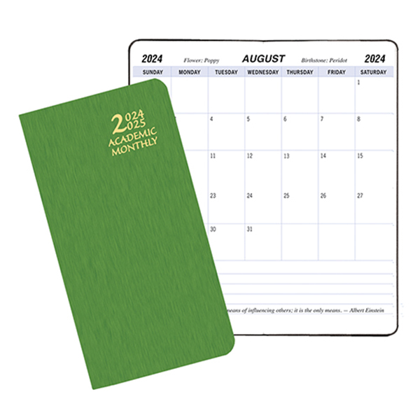 Academic Monthly Pocket Planner w/ Shimmer Cover 1