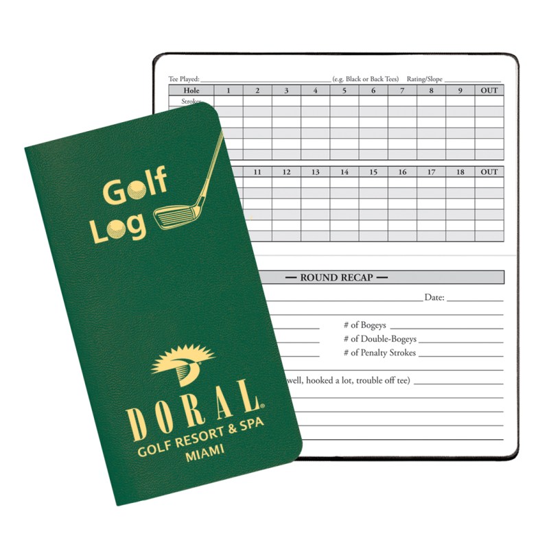 Golf Log w/ Leatherette Cover 1 Golf Log w/ Leatherette Cover 1