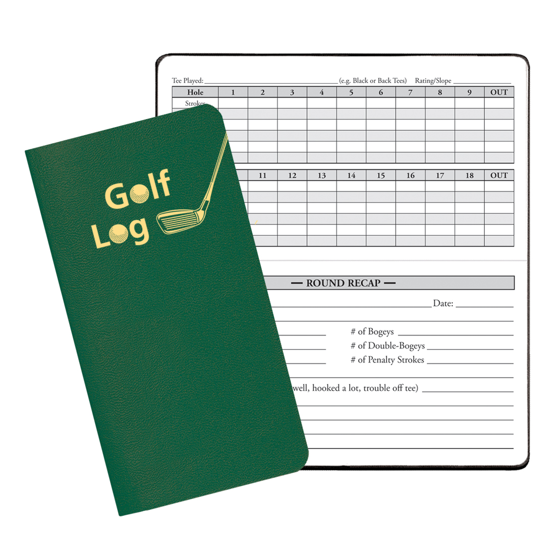 Golf Log w/ Leatherette Cover 1