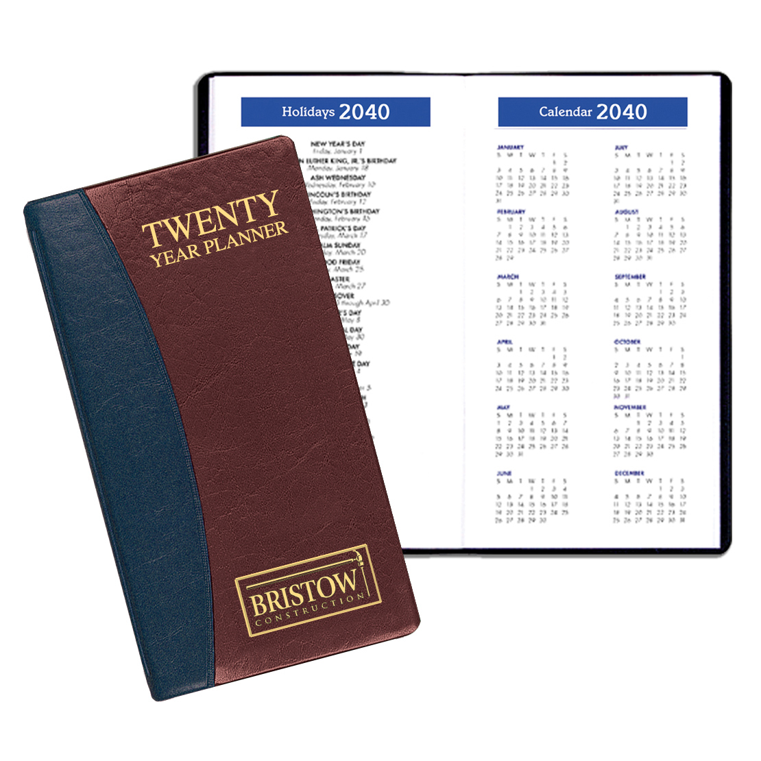 20 Year Reference Planner w/ Carriage Vinyl Cover 1