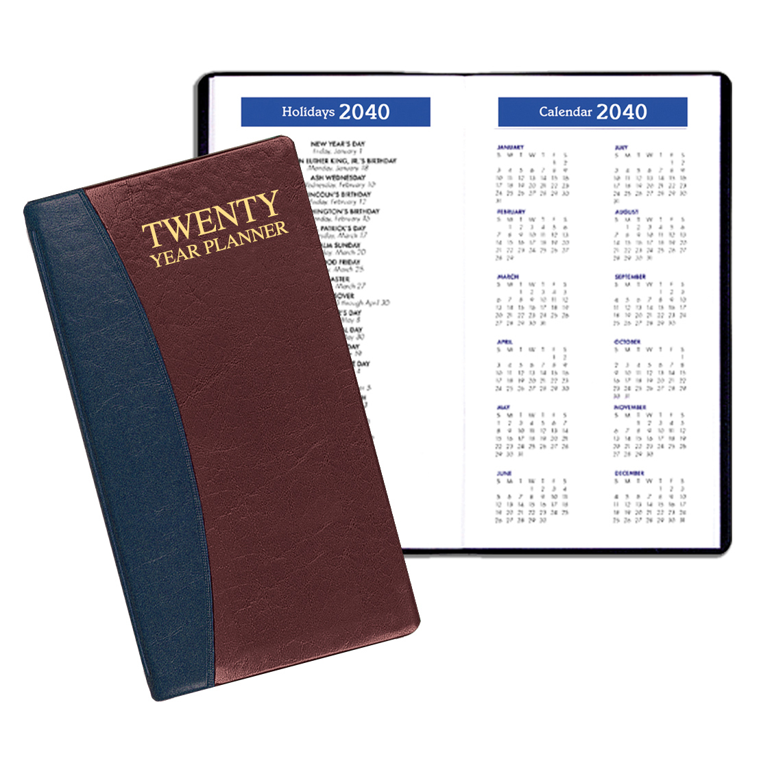 20 Year Reference Planner w/ Carriage Vinyl Cover 1