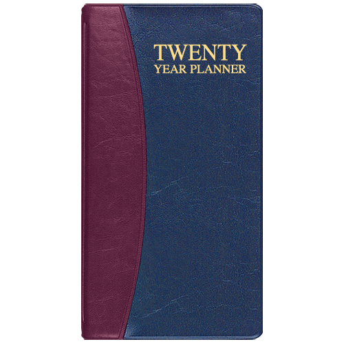 20 Year Reference Planner w/ Carriage Vinyl Cover 1