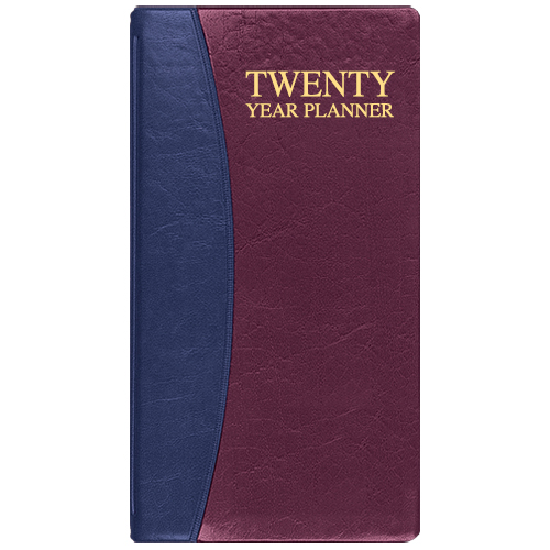 20 Year Reference Planner w/ Carriage Vinyl Cover 1