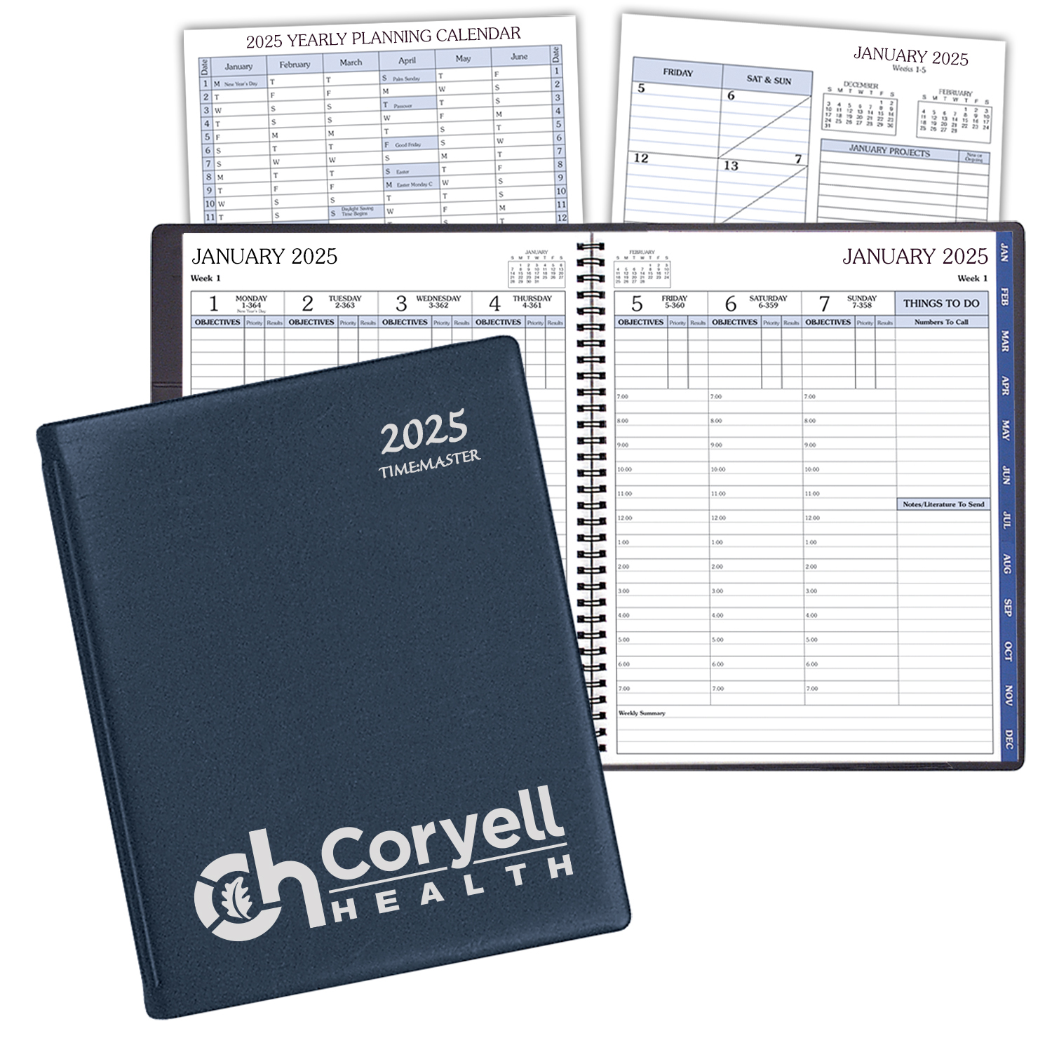 Time:Master Time Management Planner w/ Continental Vinyl Cover 1