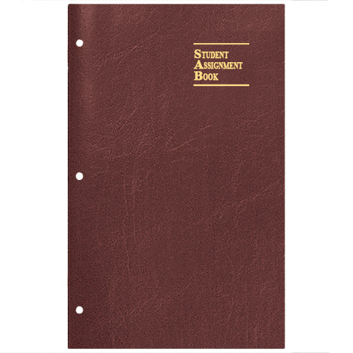 Academic Weekly Assignment Book w/ Leatherette Cover 1