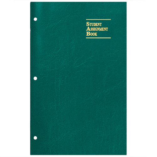 Academic Weekly Assignment Book w/ Leatherette Cover 1