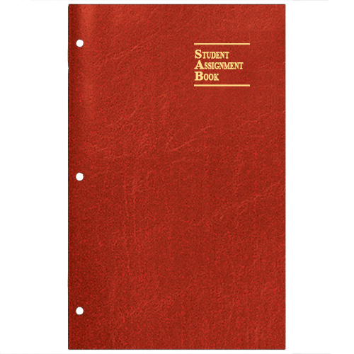 Academic Weekly Assignment Book w/ Leatherette Cover 1