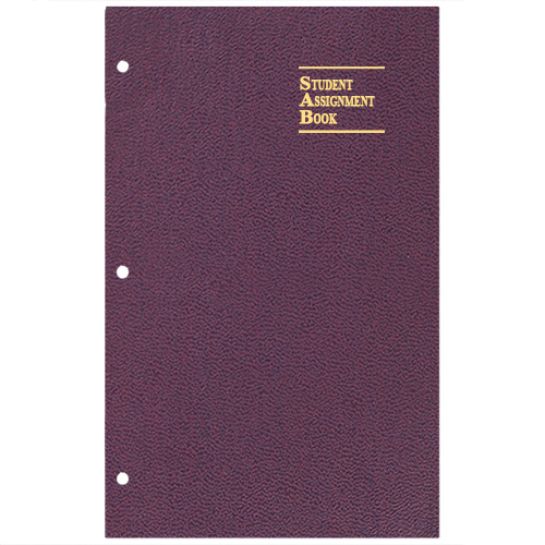 Academic Weekly Assignment Book w/ Leatherette Cover 1