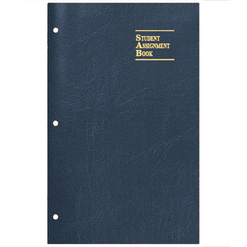 Academic Weekly Assignment Book w/ Leatherette Cover 1