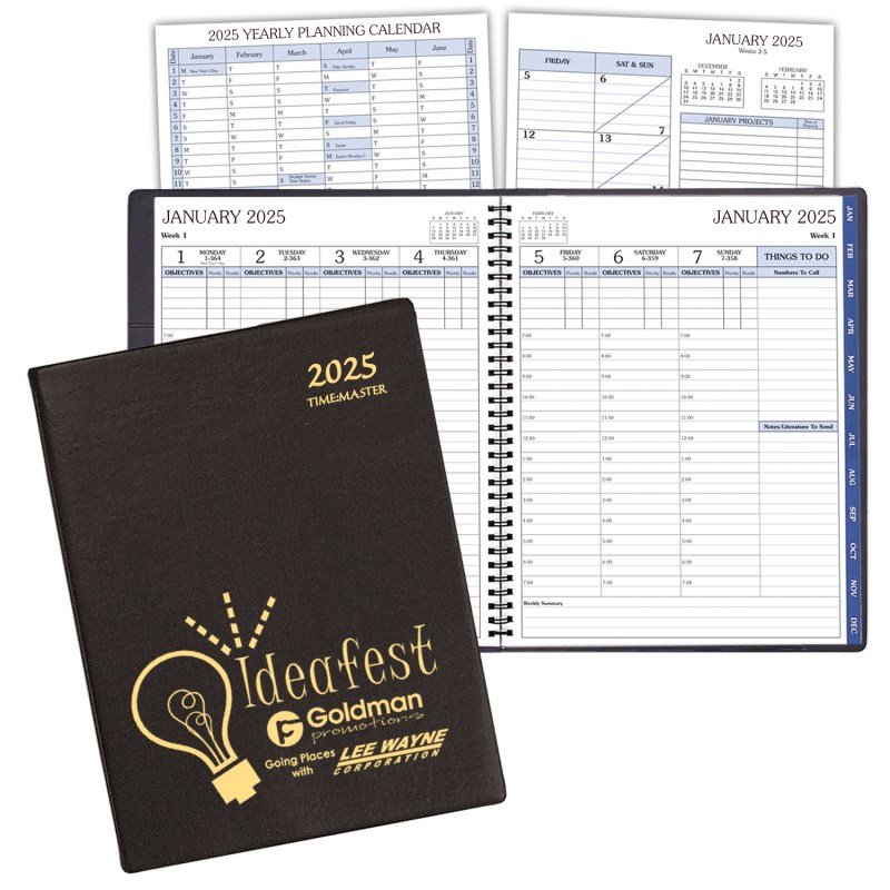Time Management Planner w/ Continental Vinyl Cover 1 Time Management Planner w/ Continental Vinyl Cover 1