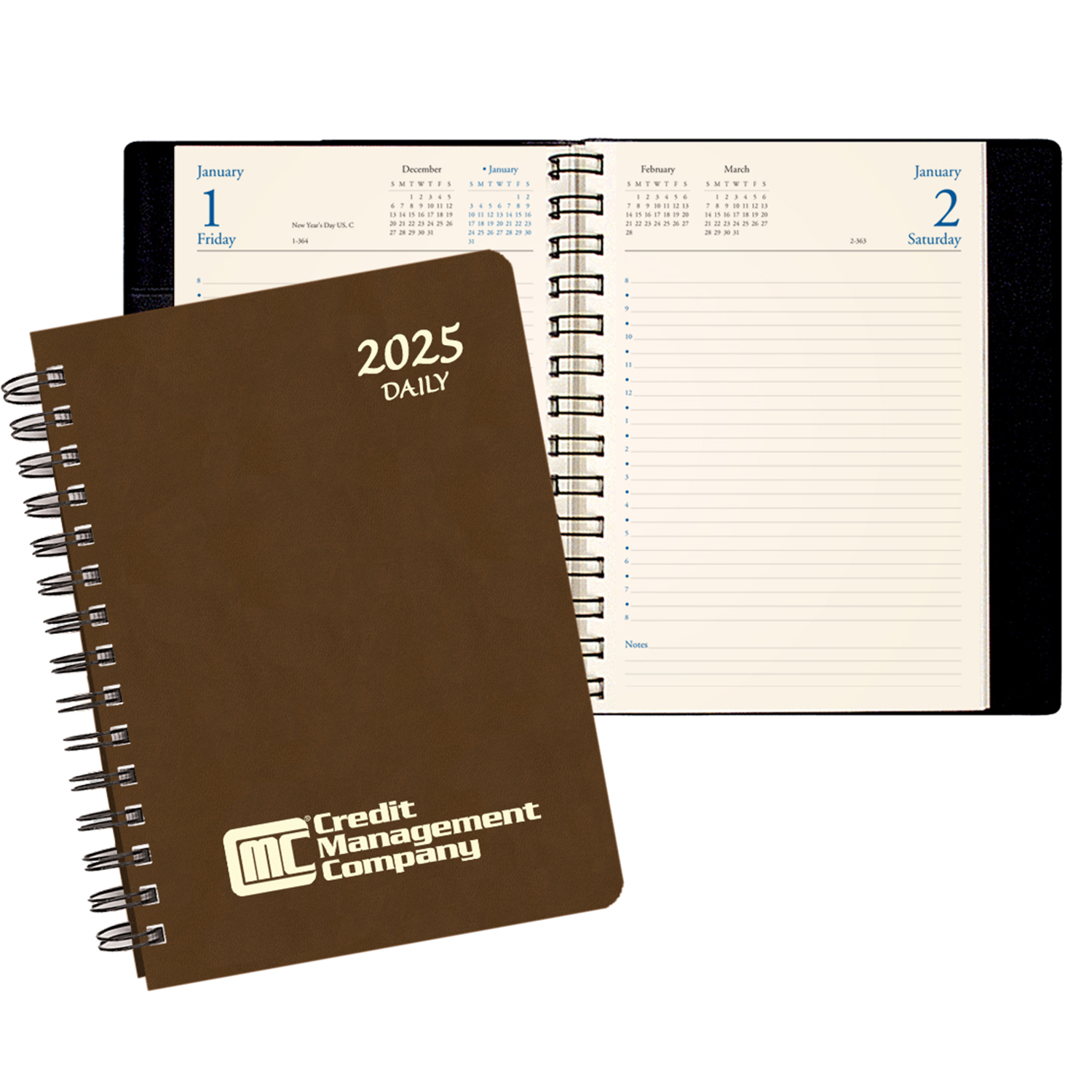 Daily Classic Wire Bound Diary w/ Canyon Cover 1