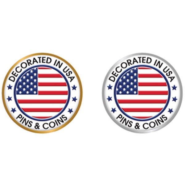 1 1/8" Stock Shape Lapel Pin 1