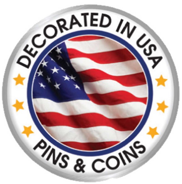 1 1/8" Stock Shape Lapel Pin 1