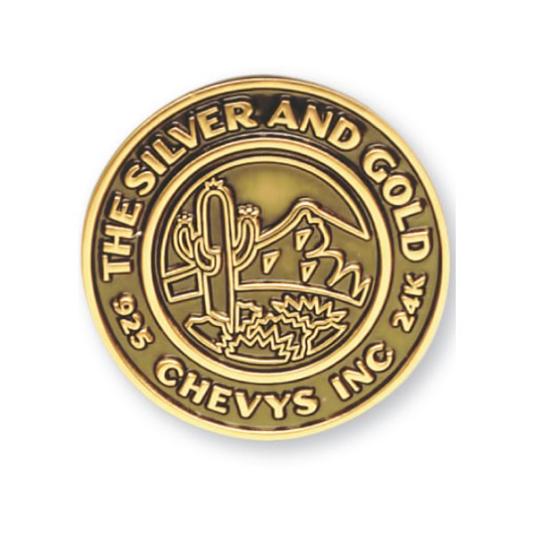 2D Die Cast Challenge Coins (1 ¼" x 3Mm) 1