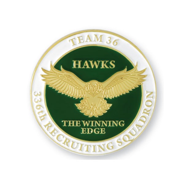 2D Die Cast Challenge Coins (1 ¼" x 3Mm) 1