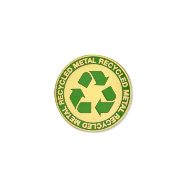 1" Recycled Metal Lapel Pin w/Biodegradable Packaging 1