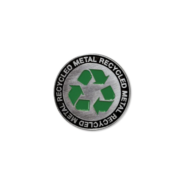 1" Recycled Metal Lapel Pin w/Biodegradable Packaging 1
