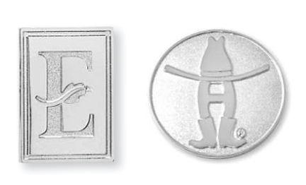 ¾" Die Struck Sandblast Lapel Pin 1
