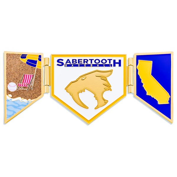 1 ¾" Die Cast Soft Enamel Team Trading Pin 1