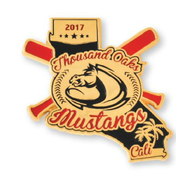 1 ¾" Die Cast Soft Enamel Team Trading Pin 1