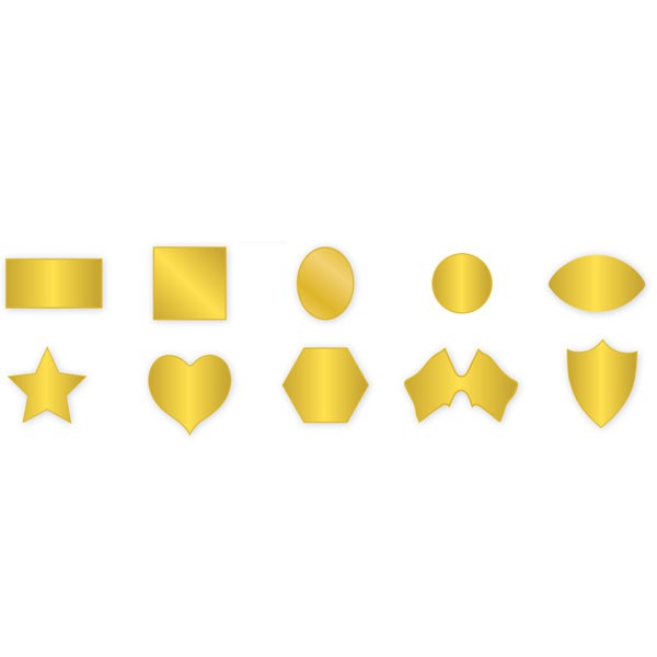 Stock Shape Pins - USA 5 & 10 Working Days 1