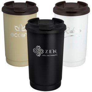 14 Oz. EarthTrendz™ Recycled Stainless Steel Tumbler 1 14 Oz. EarthTrendz™ Recycled Stainless Steel Tumbler 1