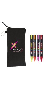 POSCA 4 Piece Neon Marker Set with Bag 1 POSCA 4 Piece Neon Marker Set with Bag 1