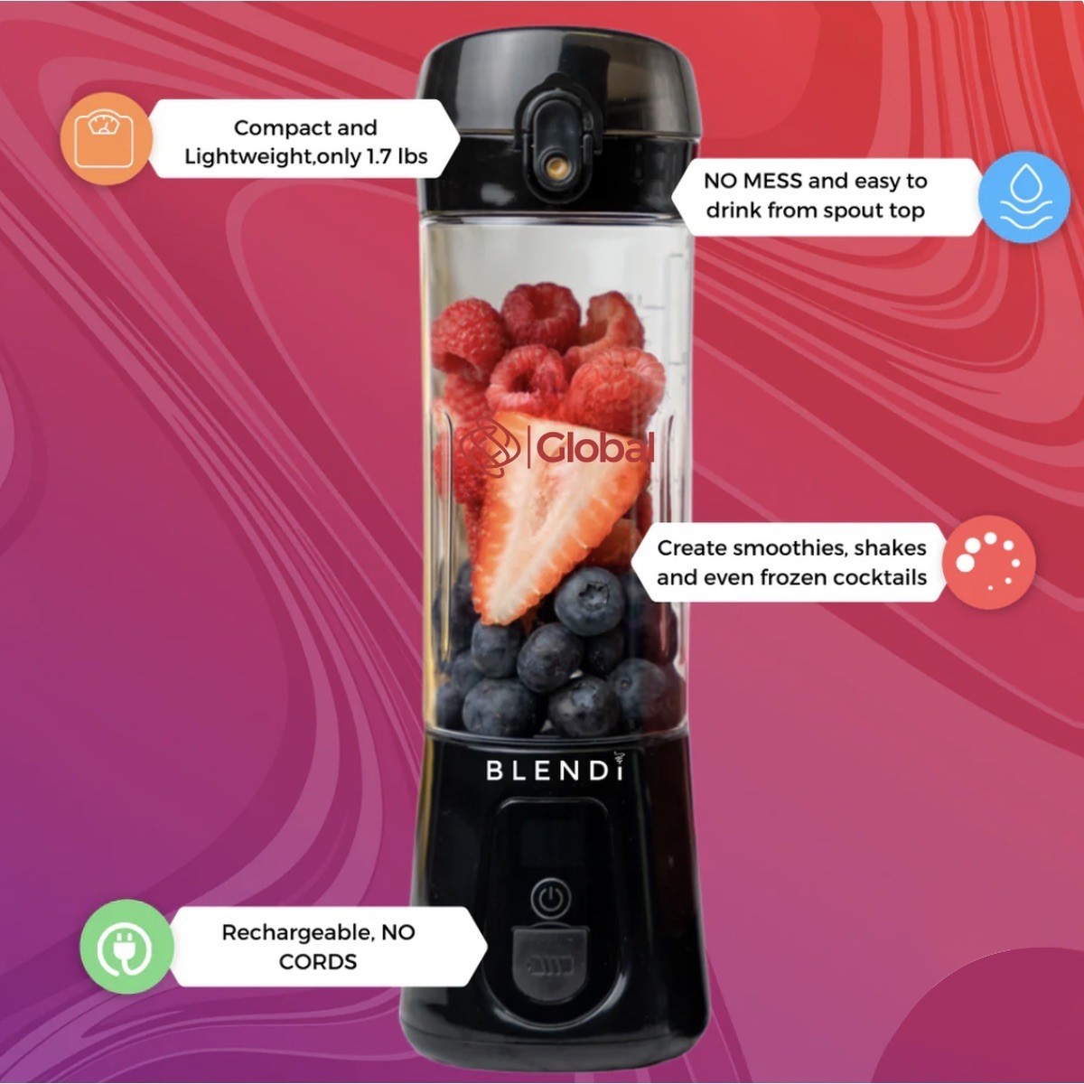 BLENDi Pro+ Portable Blender 17oz 1