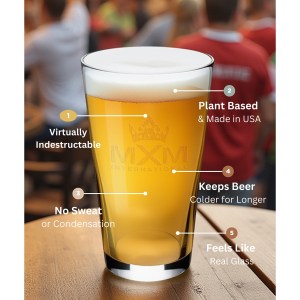 Symglass 16oz Clear Pint Glass 1 Symglass 16oz Clear Pint Glass 1