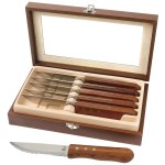 Niagara Cutlery Rosewood 6-Piece Steak Knife Set 1 Niagara Cutlery Rosewood 6-Piece Steak Knife Set 1