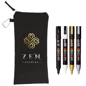 POSCA 4 Piece Metallic Marker Set with Bag 1 POSCA 4 Piece Metallic Marker Set with Bag 1