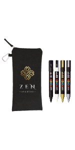 POSCA 4 Piece Metallic Marker Set with Bag 1 POSCA 4 Piece Metallic Marker Set with Bag 1