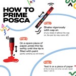 POSCA 4 Piece Metallic Marker Set with Bag 14 POSCA 4 Piece Metallic Marker Set with Bag 14