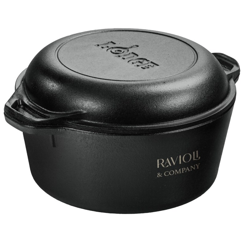 Lodge 5 Qt Cast Iron Double Dutch Oven 1 Lodge 5 Qt Cast Iron Double Dutch Oven 1