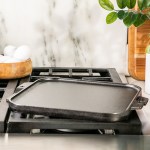 Lodge 10.5" Cast Iron Reversible Grill / Griddle 9 Lodge 10.5" Cast Iron Reversible Grill / Griddle 9