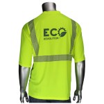 Class 2 Short Sleeve Black Bottom Front T-Shirt - Yellow/Black Logo Back View Class 2 Short Sleeve Black Bottom Front T-Shirt - Yellow/Black Logo Back View