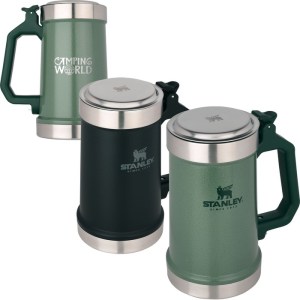 24 Oz. Stanley Classic Bottle Opener Beer Stein 1 24 Oz. Stanley Classic Bottle Opener Beer Stein 1
