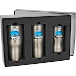 Urban Peak Gift Set (30oz/20oz/3-in-1 Insulator) - Stainless Silver/Clear Logo Front In Box View Urban Peak Gift Set (30oz/20oz/3-in-1 Insulator) - Stainless Silver/Clear Logo Front In Box View