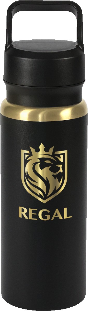 28oz Urban Peak Dual Top Gold Water Bottle 1
