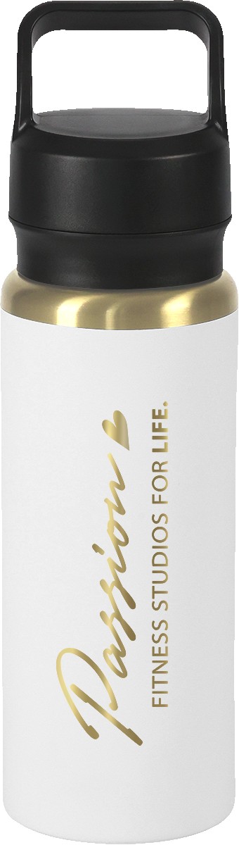 28oz Urban Peak Dual Top Gold Water Bottle 1
