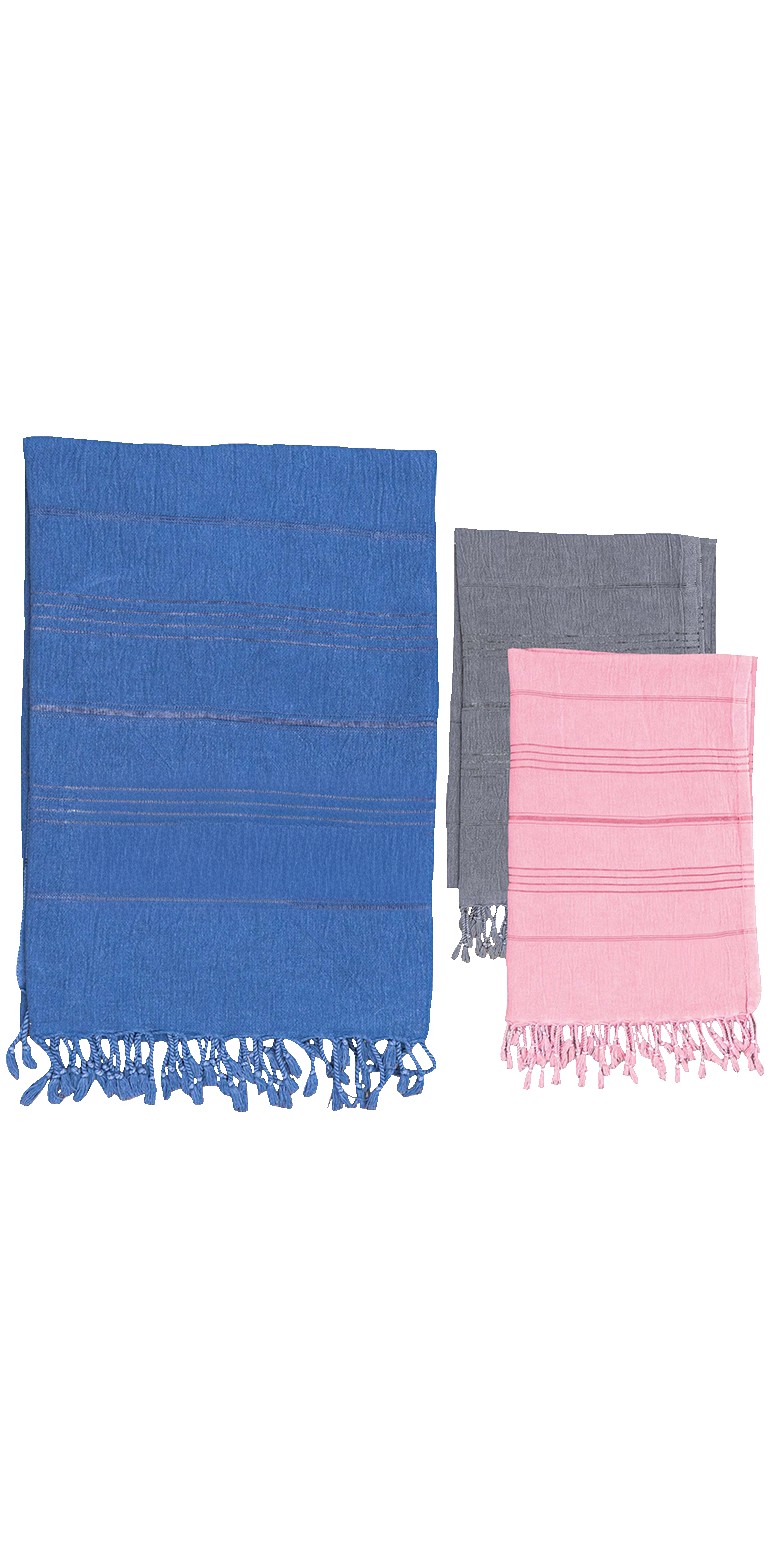 Stone Washed Demin Peshtemal Towel 1