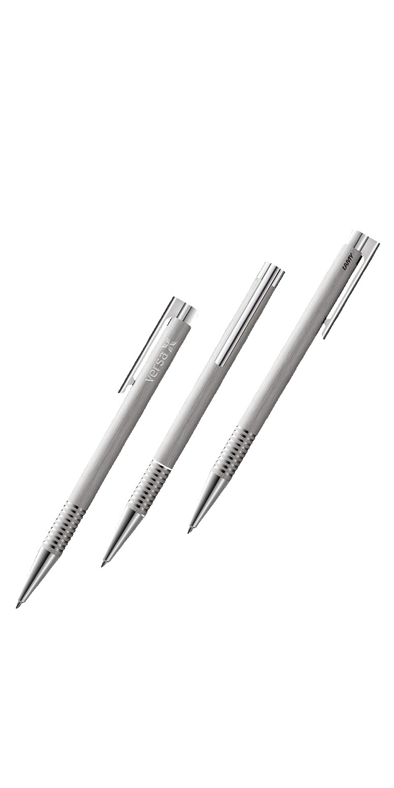 LAMY Logo Brushed Stainless Steel Ballpoint Pen 1 LAMY Logo Brushed Stainless Steel Ballpoint Pen 1