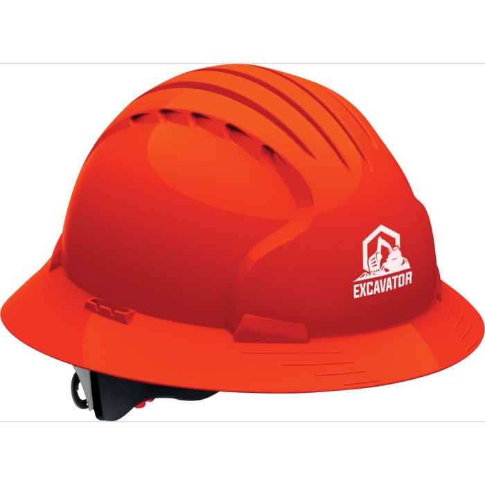 Evolution 6161 Full Brim Hi-Vis Hard Hat 1
