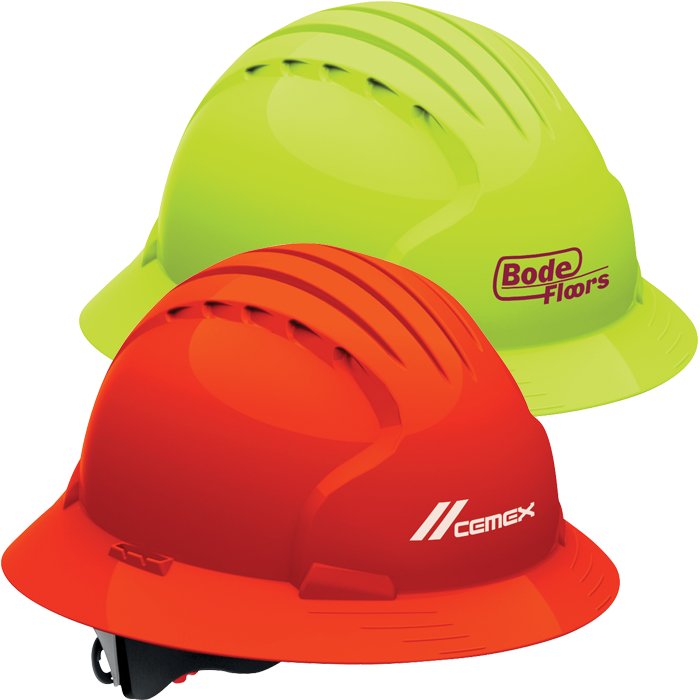 Evolution 6161 Full Brim Hi-Vis Hard Hat 1