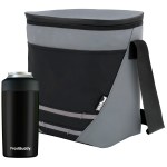 Urban Peak CB162 / Frost Buddy Black Gift Set - Gray/Black Blank Front View Urban Peak CB162 / Frost Buddy Black Gift Set - Gray/Black Blank Front View